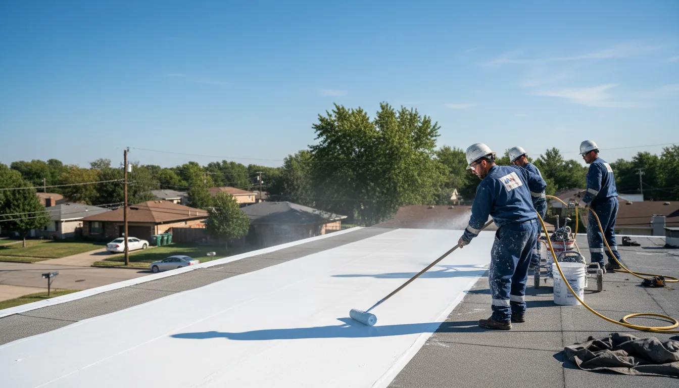 Commercial roof coating in Texhoma, TX near me